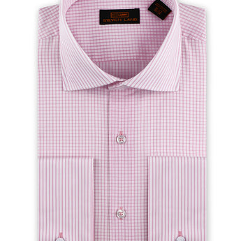 Steven Land | Flextime Dress Shirt French Cuff &  Spread collar Dress Shirt | Lavender Color