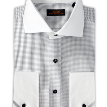 Steven Land Dress Shirt | Lowell | Spread Collar | 100% Cotton