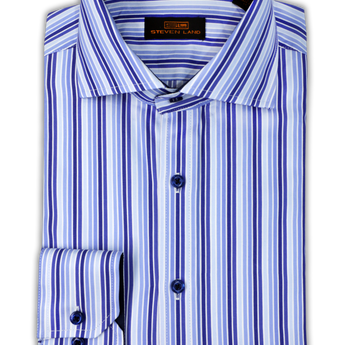 Steven Land Dress Shirt | Frasier | Semi Spread Collar | 80s-Two ply 100% Cotton.