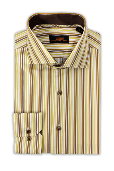 80's 2 ply cotton dress shirt White Poplin 2-Ply 80's Professional Formal Event Dress Shirt With Blue  Trim Top