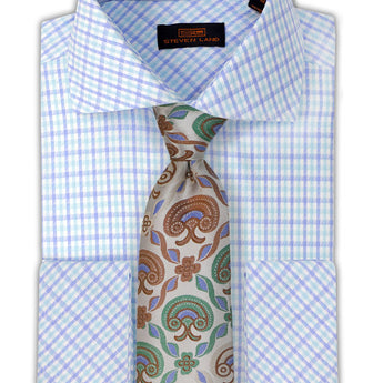 Steven Land Dress Shirt  | Trim and Classic Fit | Arlo 100% Cotton | Color Green