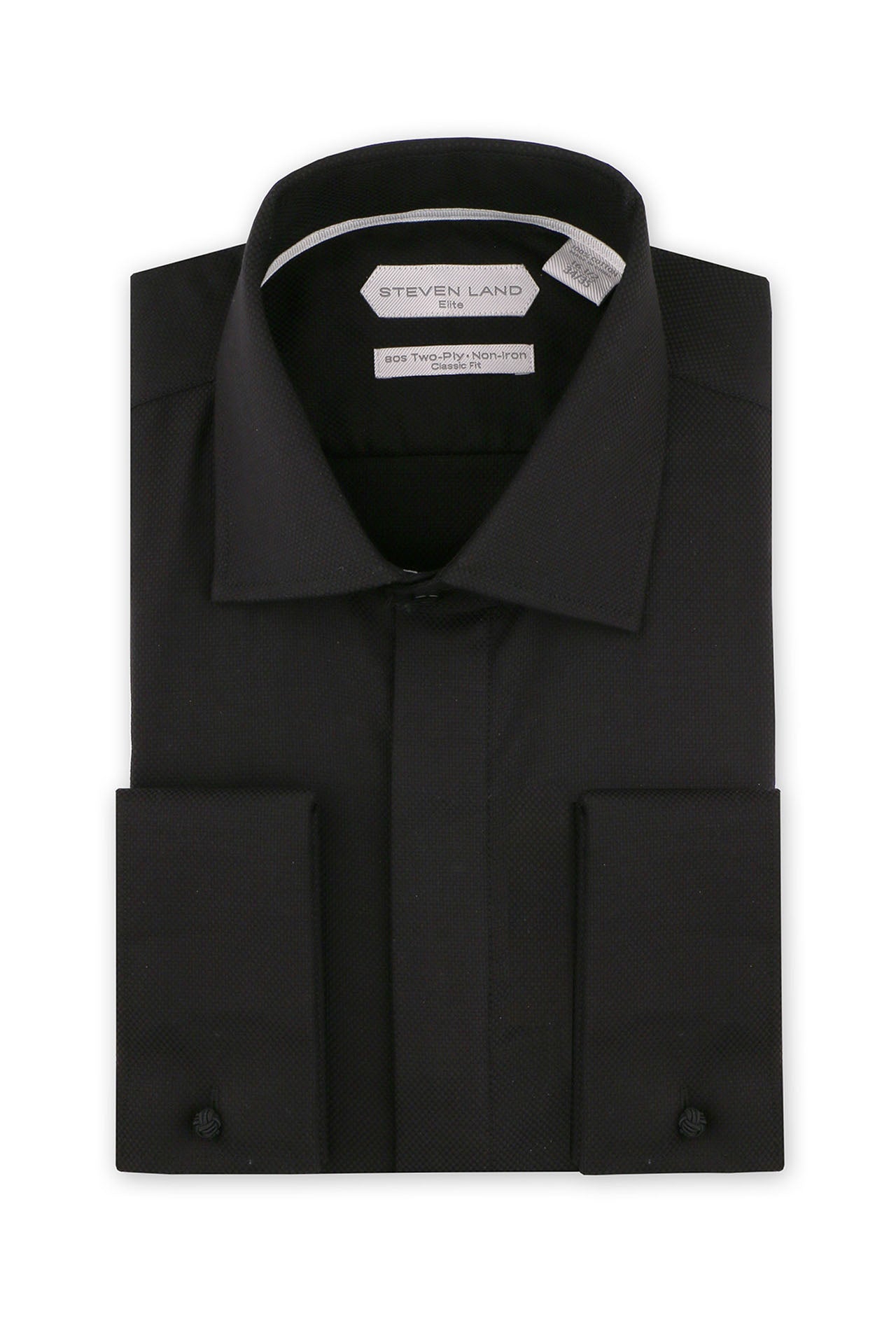 Steven Land | Ceremony Textured Shirt | Black – Steven Land Fashion