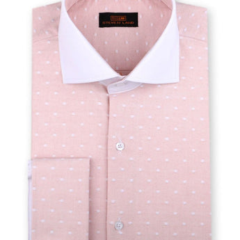 Raised Woven Dot Dress Shirt
