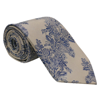 Toile de Jouy Tie and Hanky Set | HD Collection