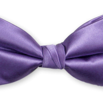 Essential Solid Bow Tie and Hanky Set - Lavender