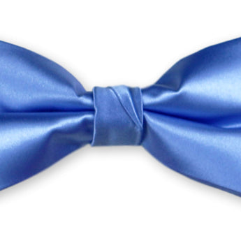 Essential Solid Bow Tie and Hanky Set - Blue
