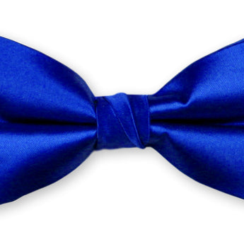 Essential Solid Bow Tie and Hanky Set - Royal