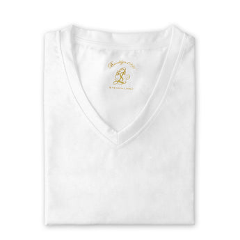 Steven Land | T-Shirt | V – Neck | Brushed Ultra Soft | White