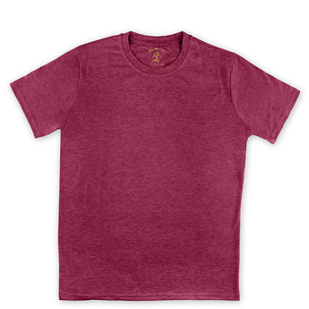 Steven Land | T-Shirt | Crew Neck | Brushed Ultra Soft | Berry