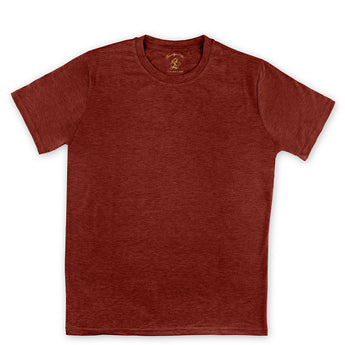 Steven Land | T-Shirt | Crew Neck | Brushed Ultra Soft | Burgundy