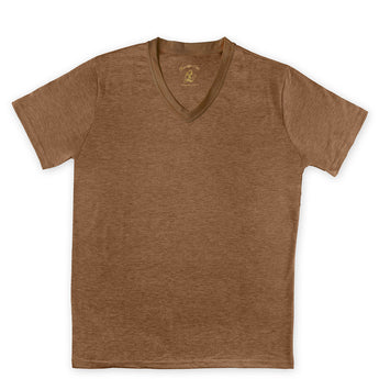 Steven Land | T-Shirt | V – Neck | Brushed Ultra Soft | Brown