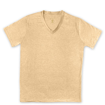 Steven Land | T-Shirt | V – Neck | Brushed Ultra Soft | Tan