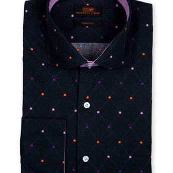Trellis | Spread Collar | 100% Cotton