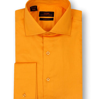 The Next Generation | 100% Cotton | Modern Point Collar | Tangerine
